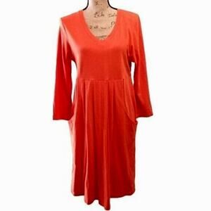 Iridium Deep Pockets Drop Waist Dress Lagenlook S